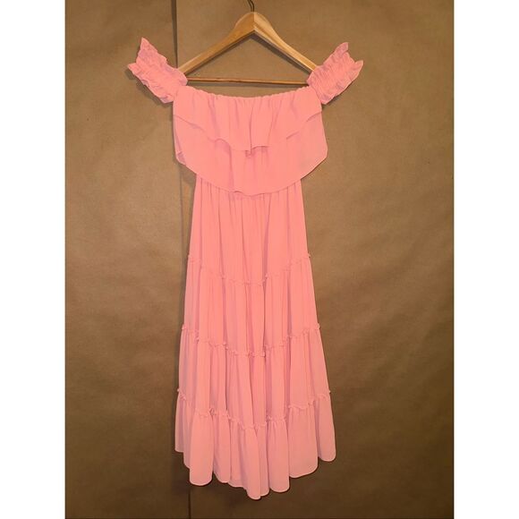 MISA Los Angeles Micaela Tiered Midi Dress - Picture 1 of 12